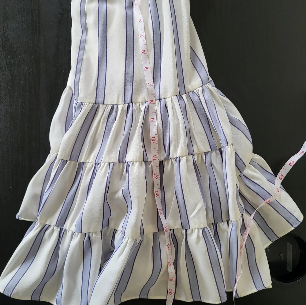 GABBY SKYE Striped Blue and White Dress - Picture 14 of 14